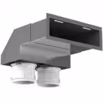 Ventilfeste vegg vertikal Ø75x2 st