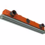 Frameless slot ventilation diffuser ERGOVENT LINEO-PRO PUZZLE connected  (75 mm duct conection / 1 slot x 1050 mm x 20 mm / with damper)