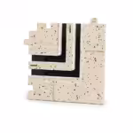 Corner connection forERGOVENT LINEO-PRO PUZZLE diffuser (2 slots  x 20 mm / 90 degree RIGHT ANGLE CORNER)