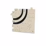Corner connection forERGOVENT LINEO-PRO PUZZLE diffuser (2 slots  x 20 mm / 90 degree  ROUNDED  CORNER)