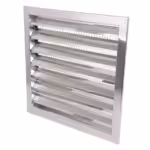 Uteluftinntak vegg Alu 400x400