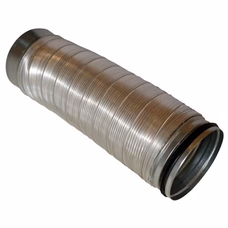 Aluminiumskanal med muffe og nippel