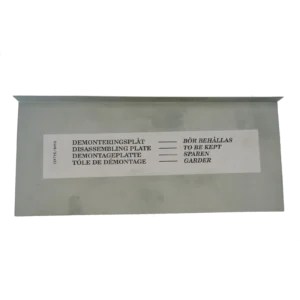 Demonteringsplate 400-serien, Systemair reservedel artikkelnummer 12709