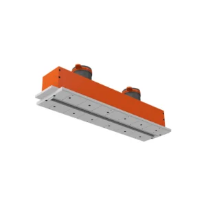 Ergovent LN75-2 – Frameless slot ventilation diffuser ERGOVENT LINEO-600 VERTICAL connection (2*75 mm duct conections / 1 slot x 600 mm x 20 mm / with damper)