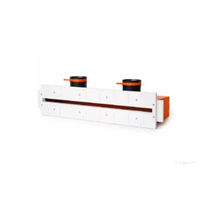 Ergovent LN75-4 – Frameless slot ventilation diffuser ERGOVENT LINEO-600 (2*75 mm duct conections / 1 slot x 600 mm x 20 mm / with damper)